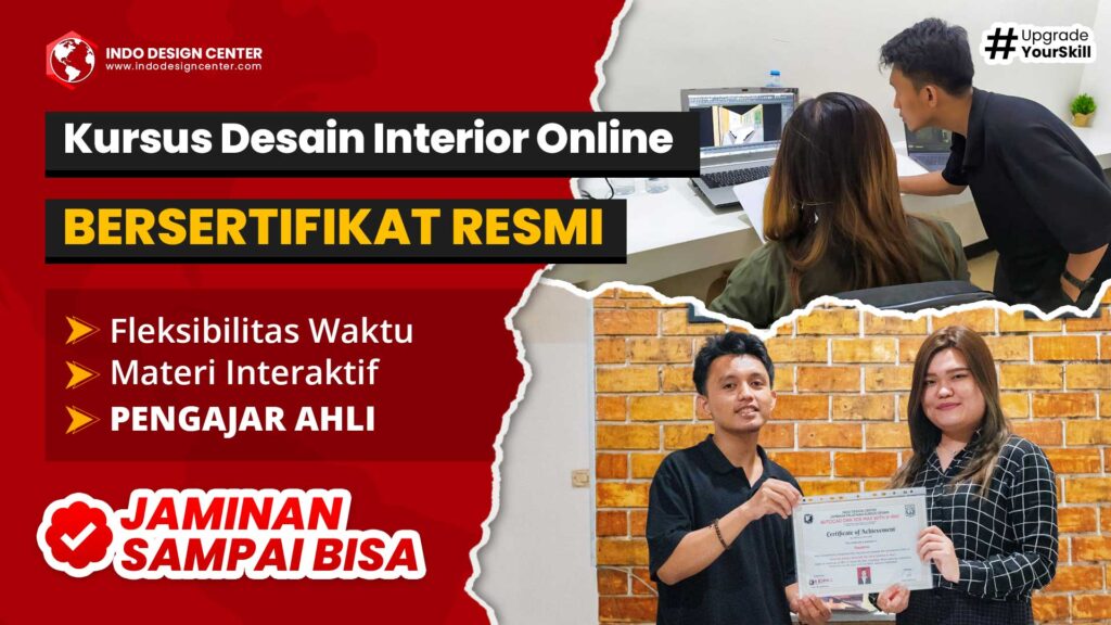 Kursus Desain Interior Online Bersertifikat Resmi