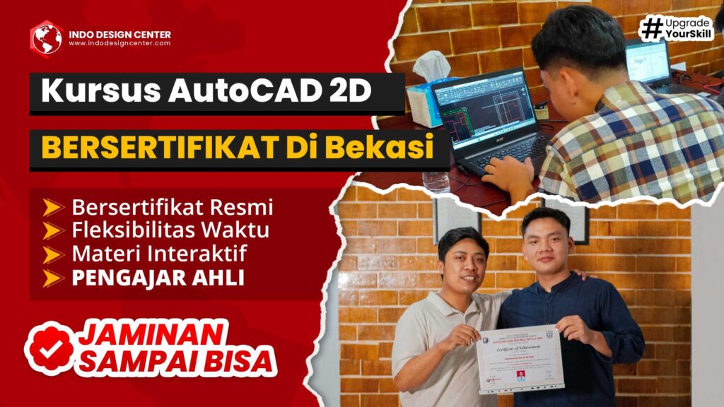 Kursus AutoCAD 2D BERSERTIFIKAT Di Bekasi