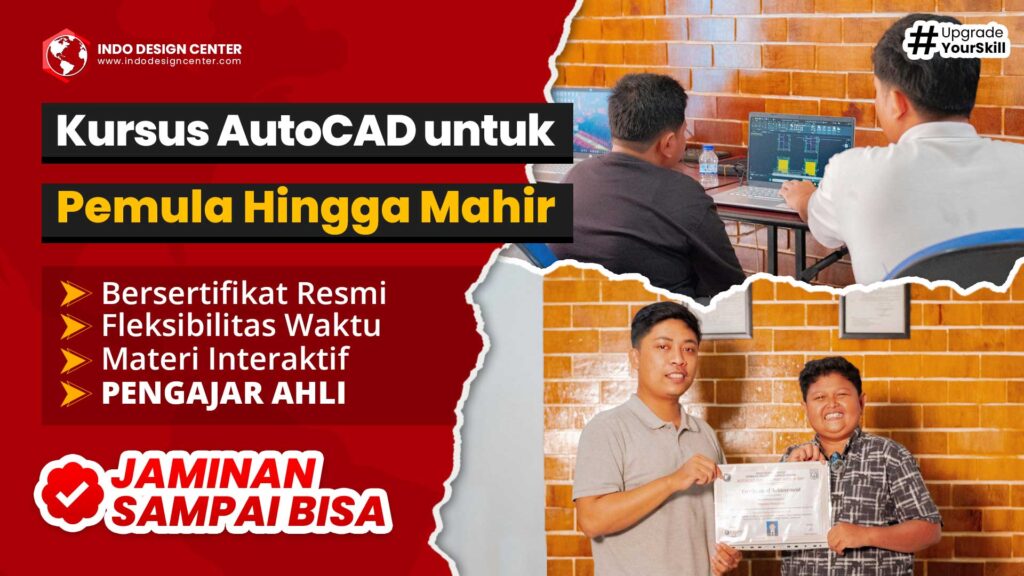 Kursus AutoCAD untuk pemula hingga mahir
