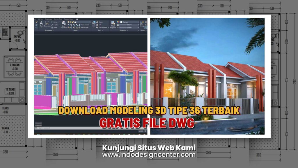 Download Modeling 3D Eksterior Tipe 36 a