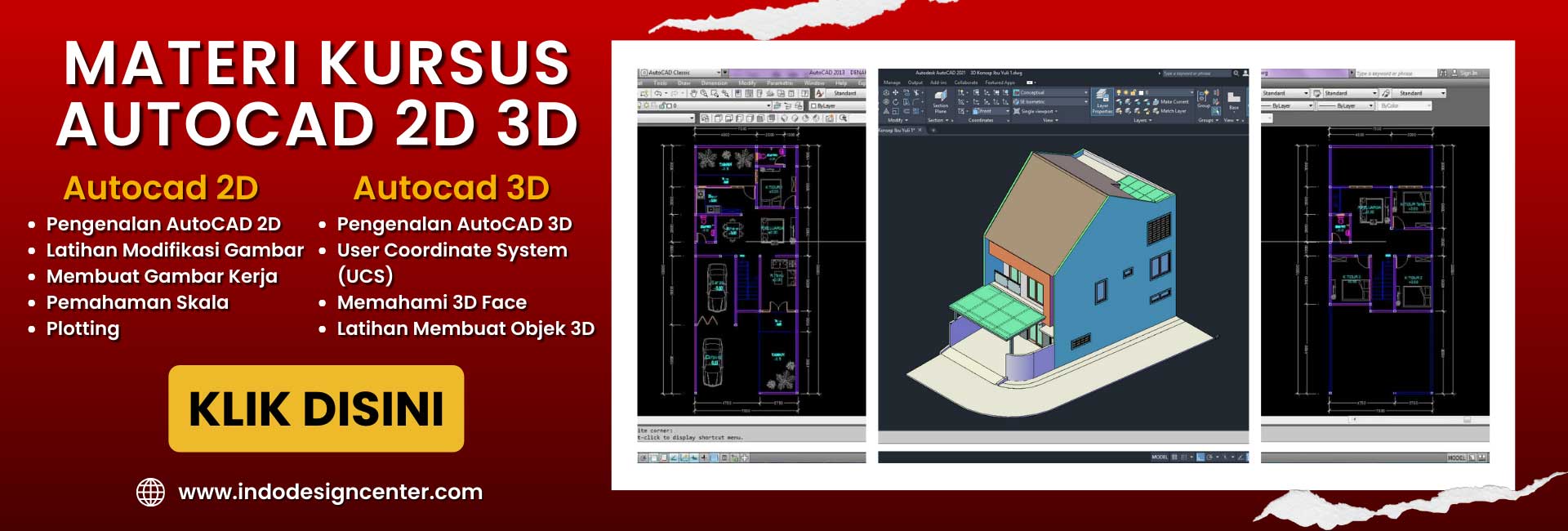 Kursus Autocad Pemula di Bekasi Selatan, Bekasi