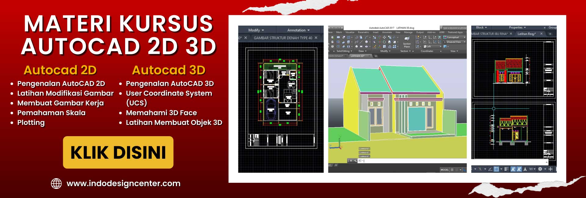Kursus Autocad Pemula di Jakamulya, Bekasi