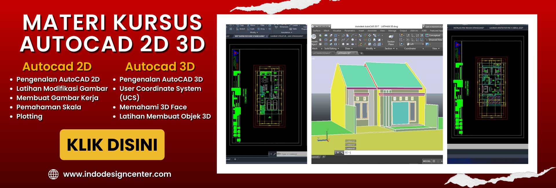 Kursus Autocad Pemula di Jakasampurna, Bekasi