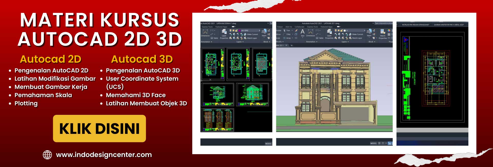 Kursus Autocad Pemula di Kranji, Bekasi