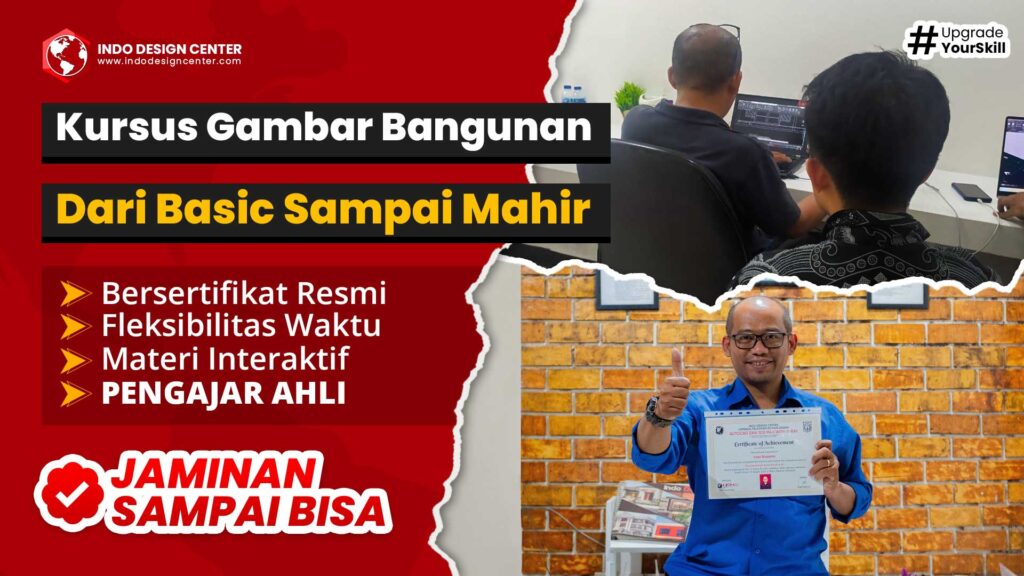 Kursus Gambar Bangunan dari Basic Sampai Mahir
