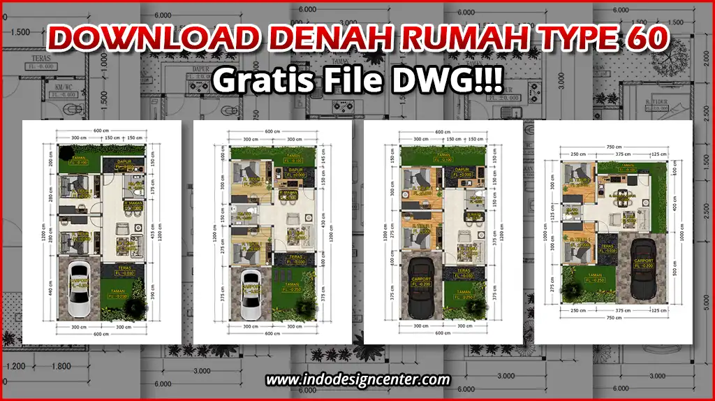 Kumpulan Denah Tipe 60 Terbaik