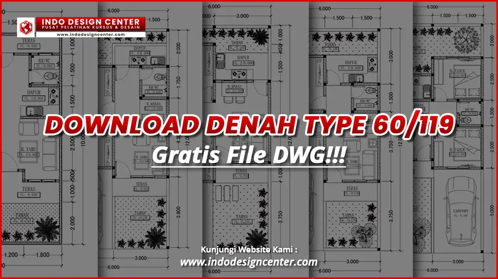 Kumpulan Denah Tipe 60 b Terbaik