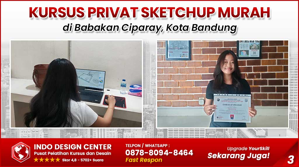 Kursus Privat SketchUp Murah di Babakan Ciparay Kota Bandung
