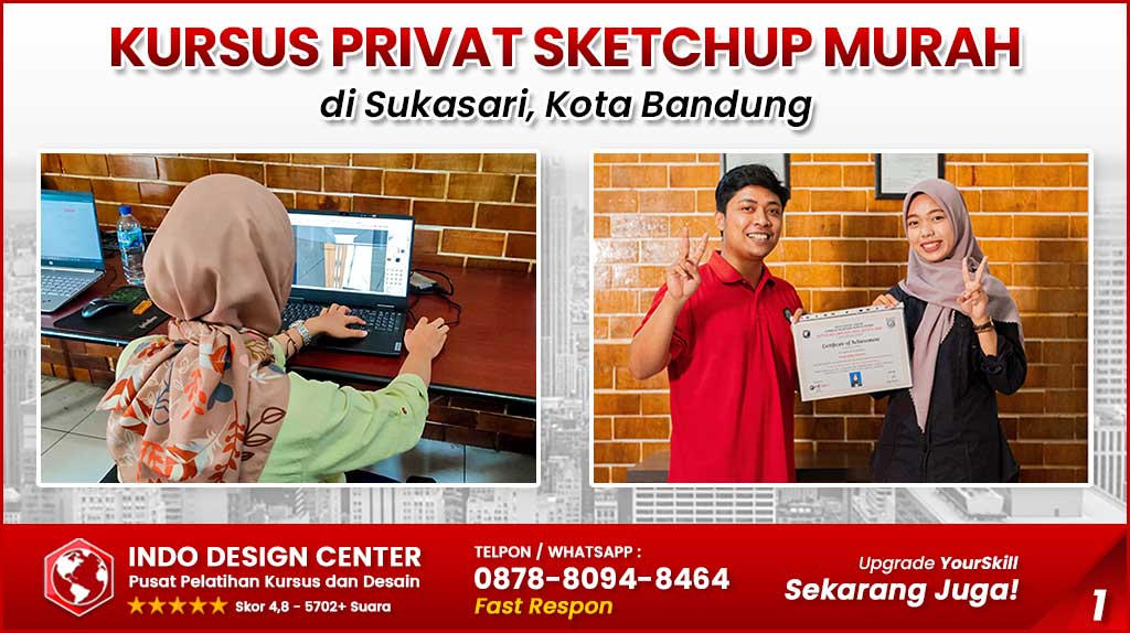 Kursus Privat SketchUp Murah di Sukasari, Kota Bandung