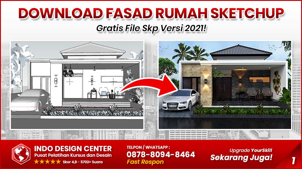 Download Fasad Rumah SketchUp Gratis