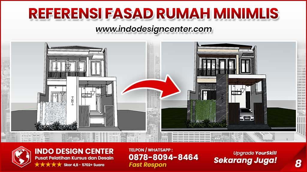 Download Fasad Rumah SketchUp format SKP