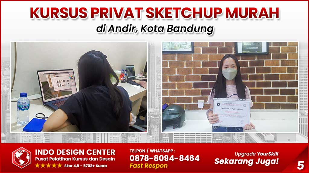 Kursus Privat SketchUp Murah di Andir Kota Bandung