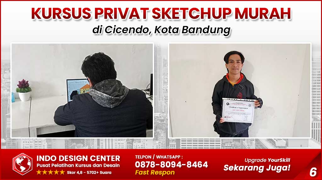 Kursus Privat SketchUp Murah di Cicendo Kota Bandung