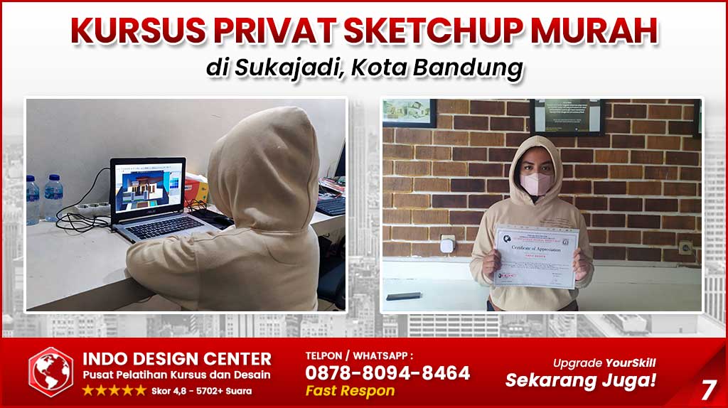 Kursus Privat SketchUp Murah di Sukajadi Kota Bandung