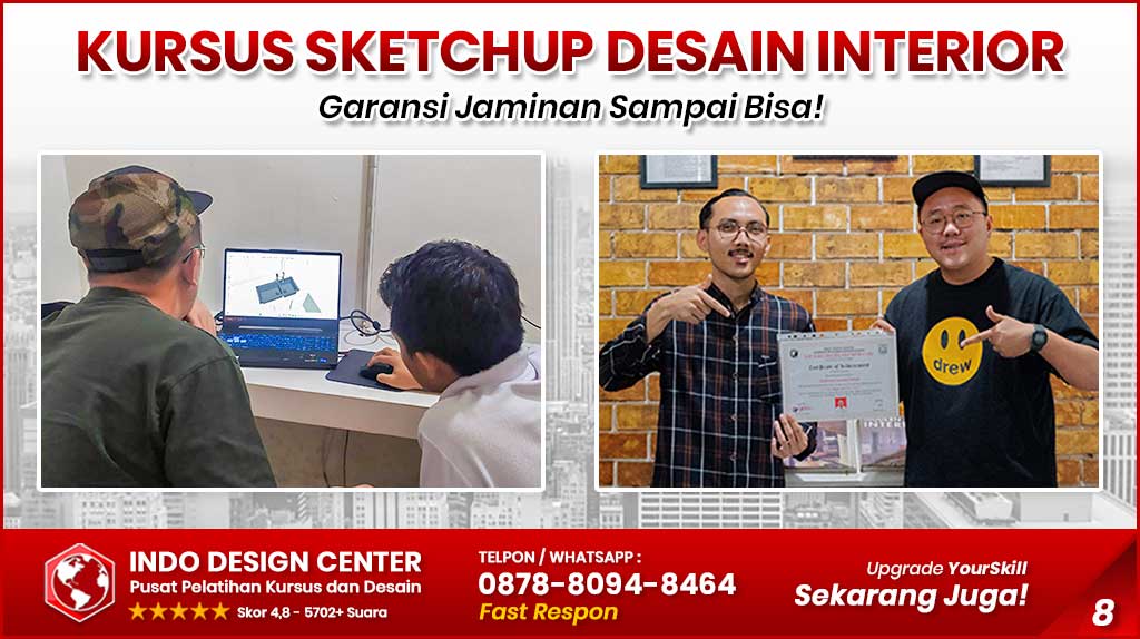 Kursus SketchUp di Bandung - Desain Interior