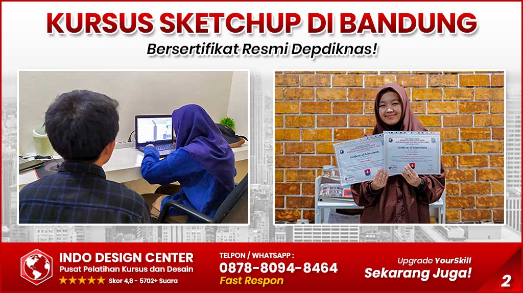 Kursus Sketchup di Bandung - Bersertifikat Resmi