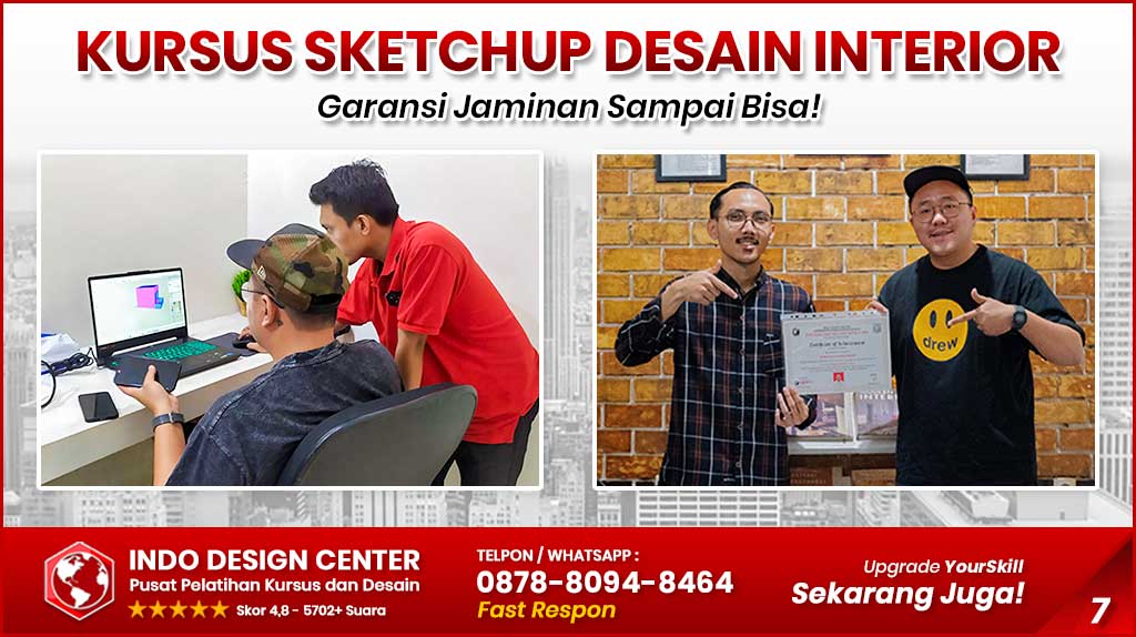 Kursus SketchUp - Belajar 3D Modelling Interior