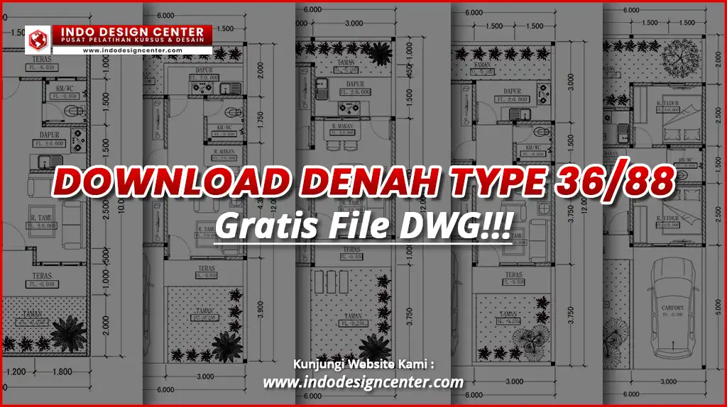 Download Denah Rumah Type 36 Kode 06