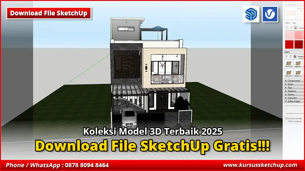 Download File SketchUp Gratis | Koleksi Model 3D Terbaik 2025