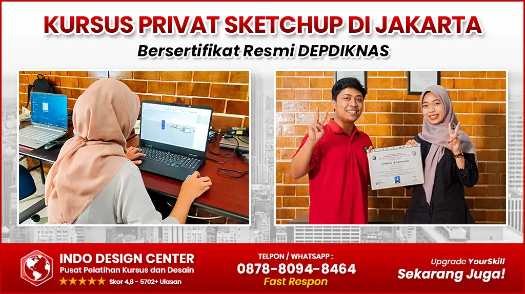 Kursus Privat SketchUp di Jakarta - Bersertifikat Resmi
