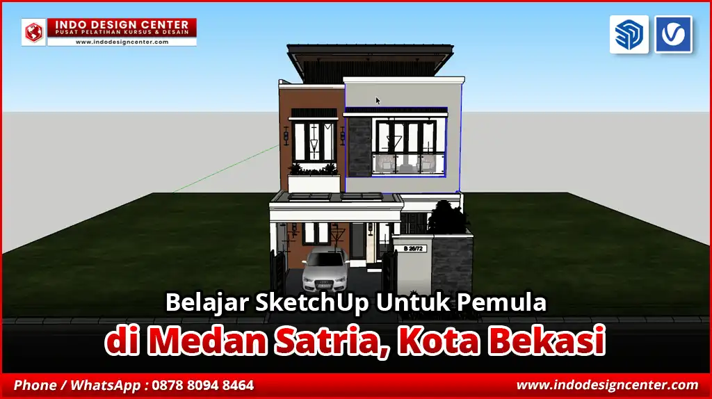 Belajar SketchUp Untuk Pemula di Medan Satria, Kota Bekasi