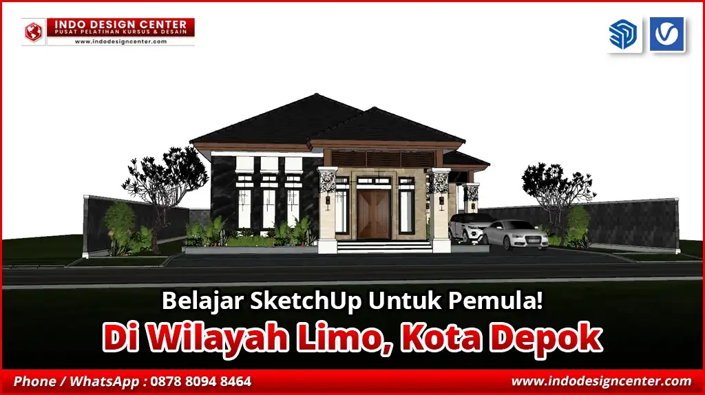 Belajar SketchUp Untuk Pemula di Limo, Kota Depok
