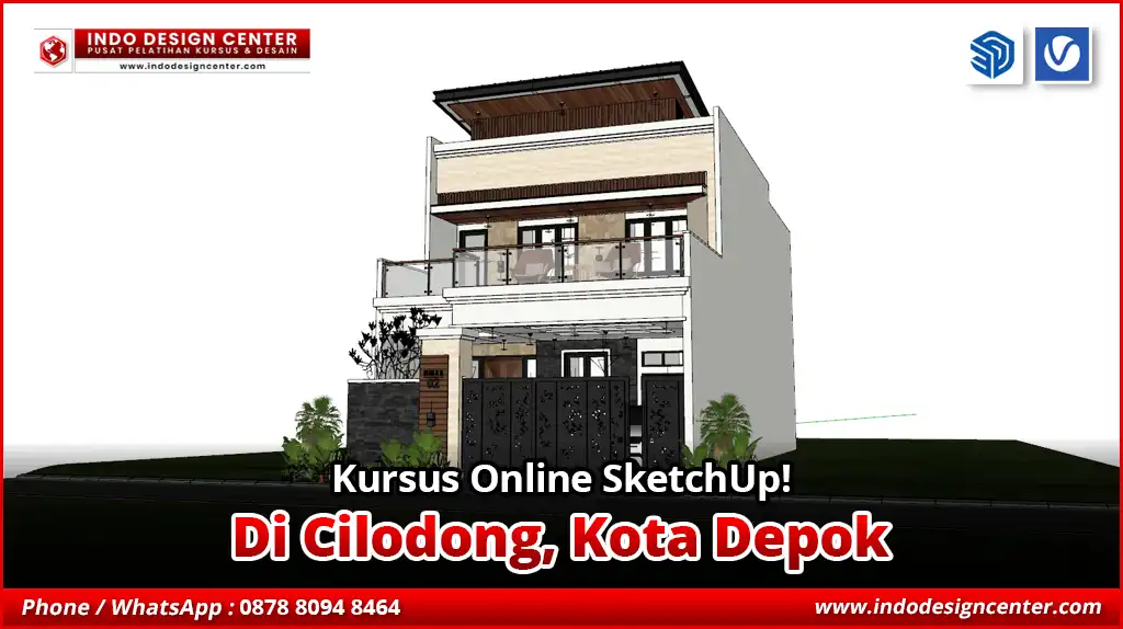 Kursus Online SketchUp di Cilodong, Kota Depok