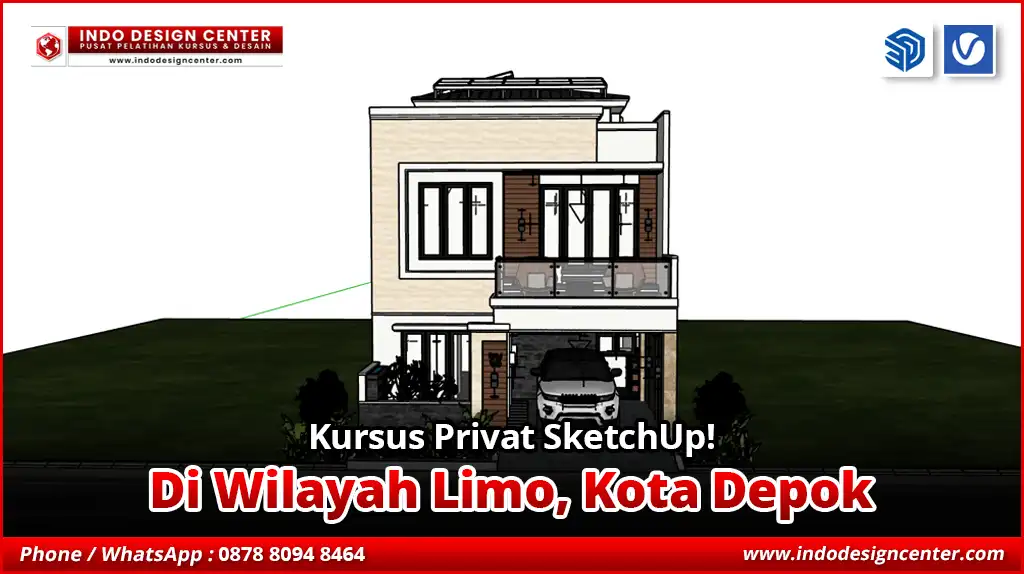 Kursus Privat SketchUp di Limo, Kota Depok