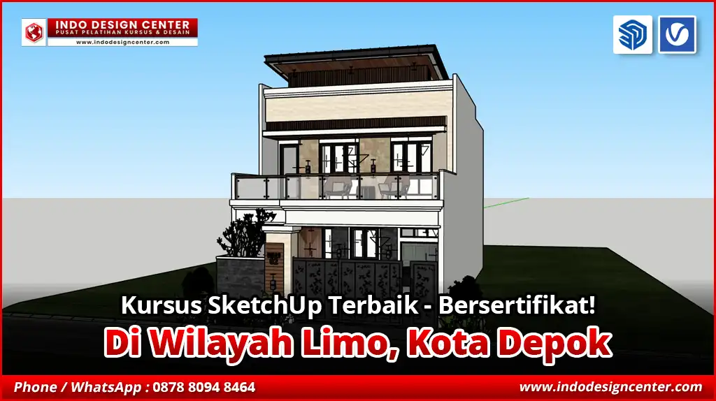 Kursus SketchUp Terbaik - Bersertifikat di Limo, Kota Depok