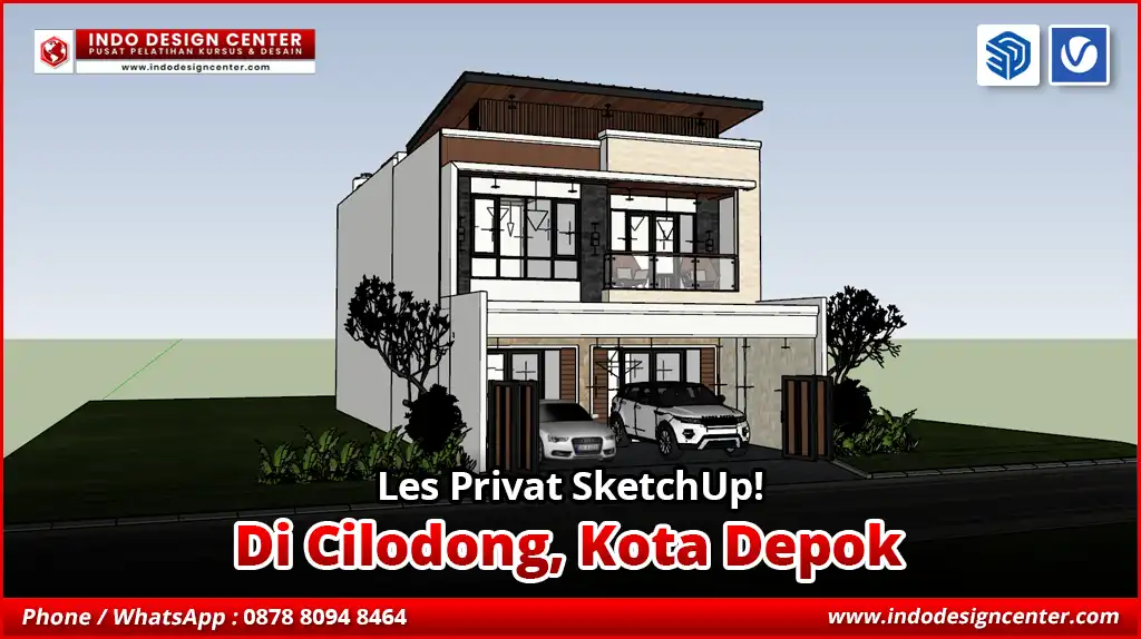 Les Privat SketchUp di Cilodong, Kota Depok