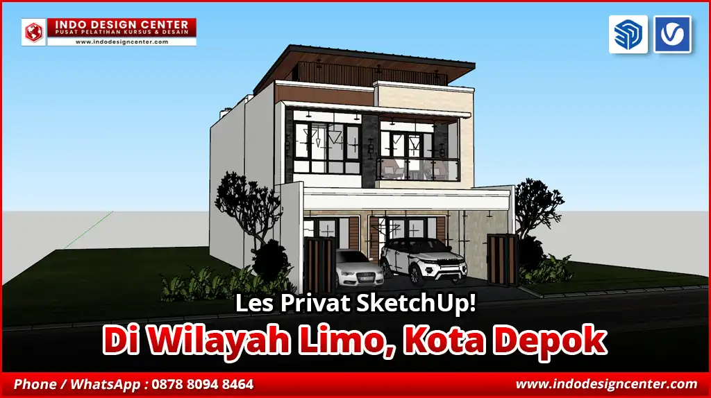 Les Privat SketchUp di Limo, Kota Depok