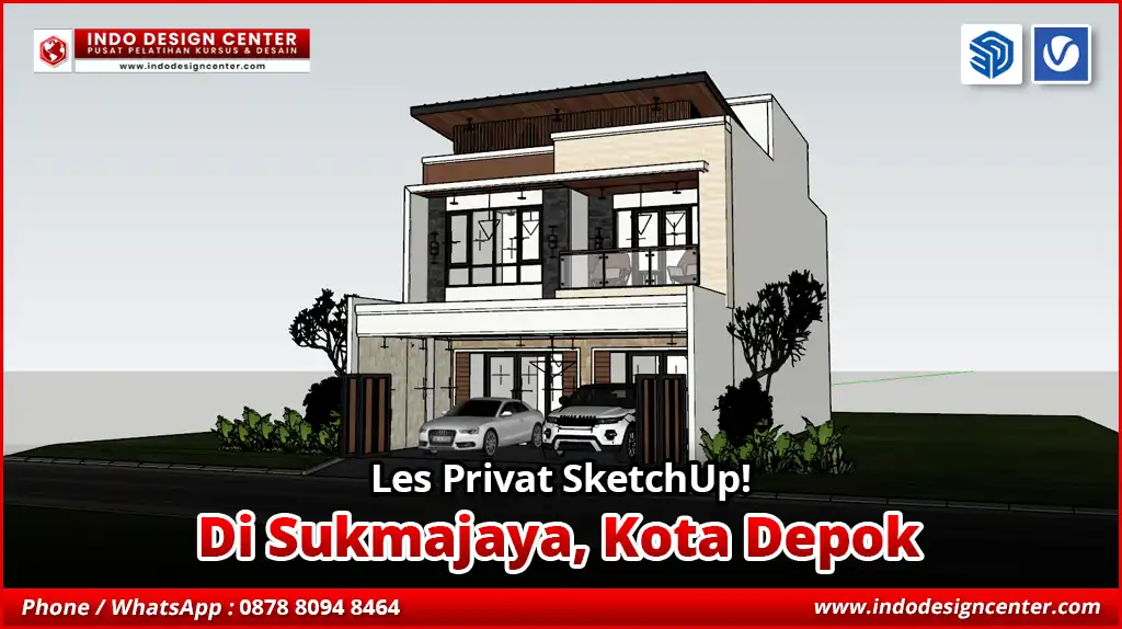 Les Privat SketchUp di Sukmajaya, Kota Depok