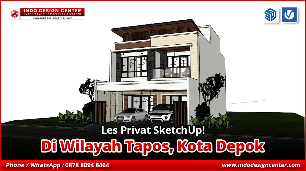 Les Privat SketchUp di Tapos, Kota Depok