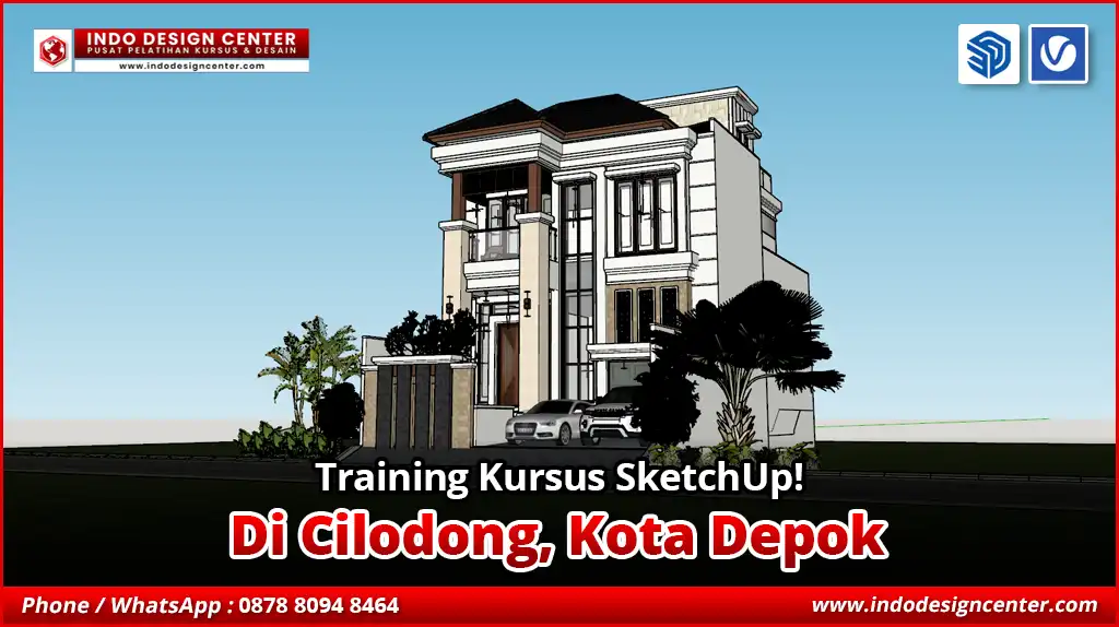 Training SketchUp di Cilodong, Kota Depok