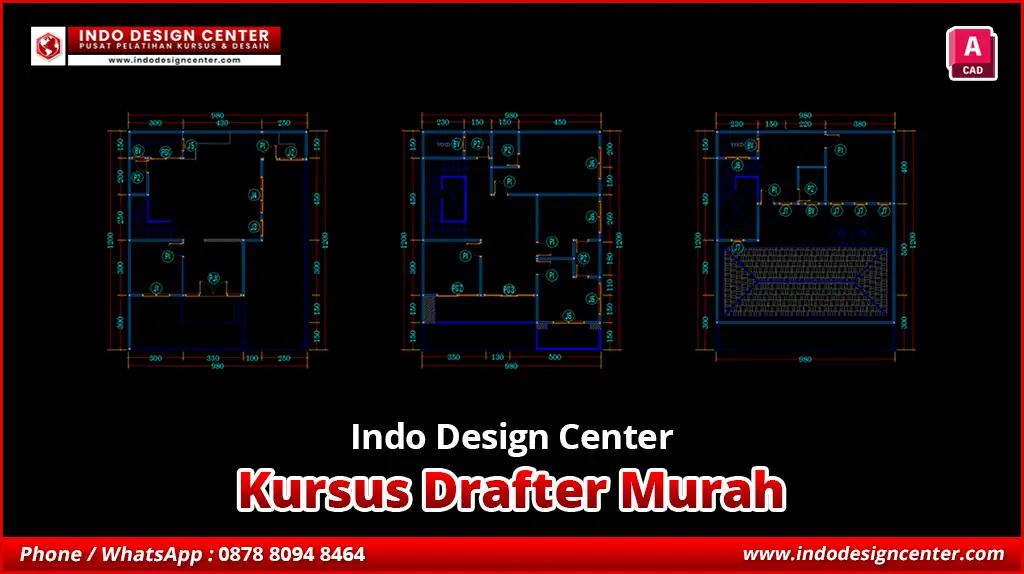 Kursus Drafter Murah di Ciputat, Tangerang Selatan