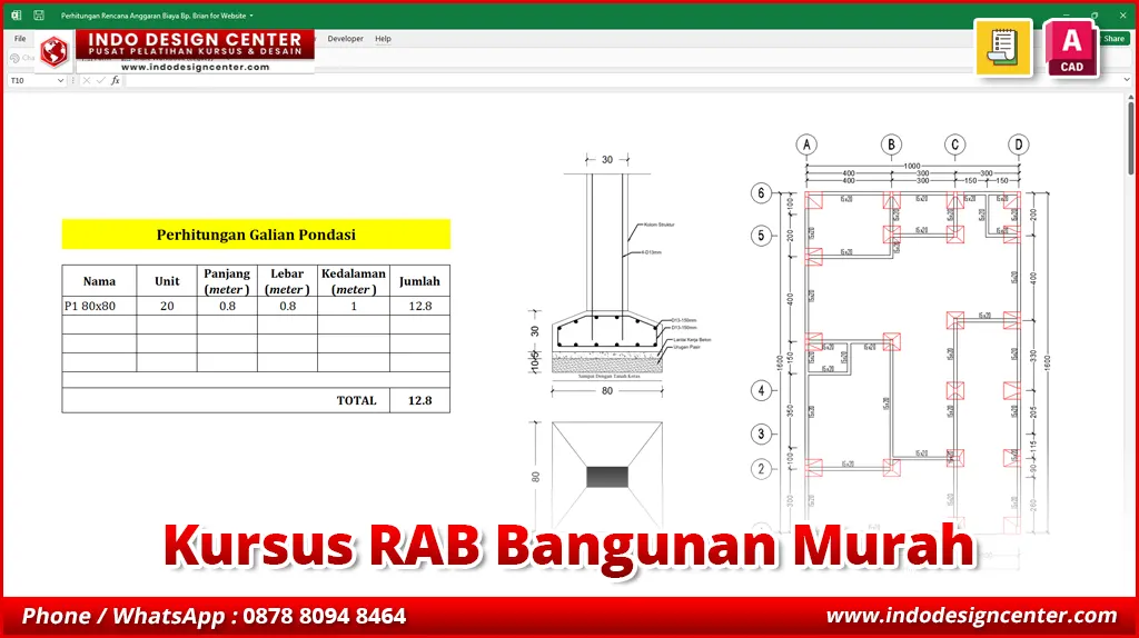 Kursus RAB Bangunan Murah di Jakarta