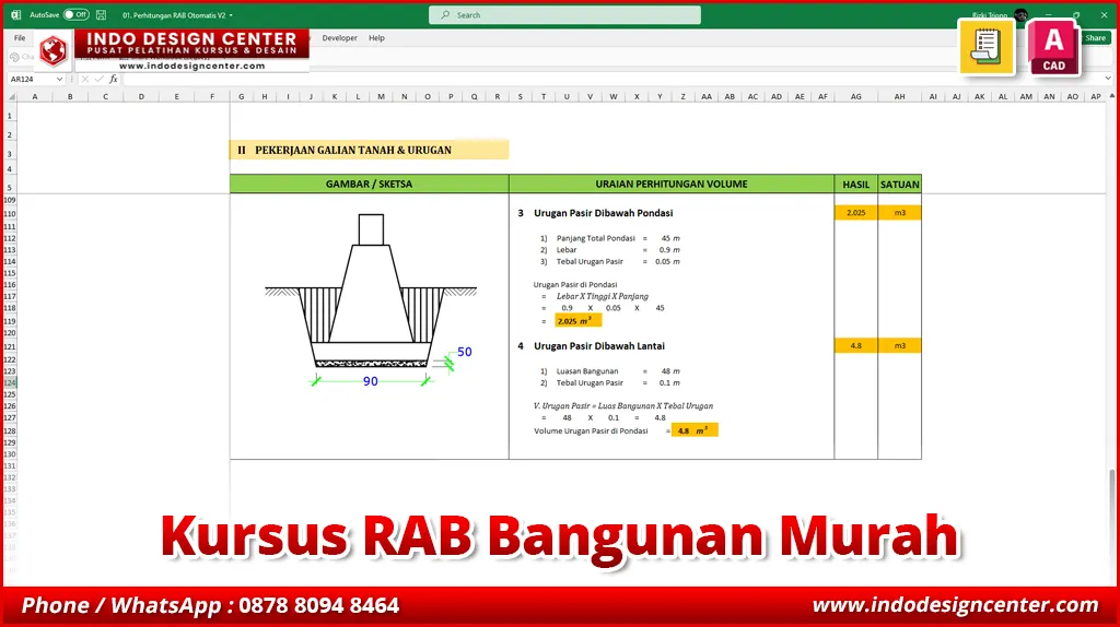 Kursus RAB Bangunan Murah di Pamulang, Tangerang Selatan