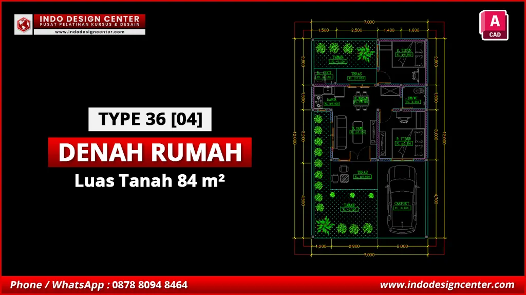 File Denah Rumah Type 36 Kode 04