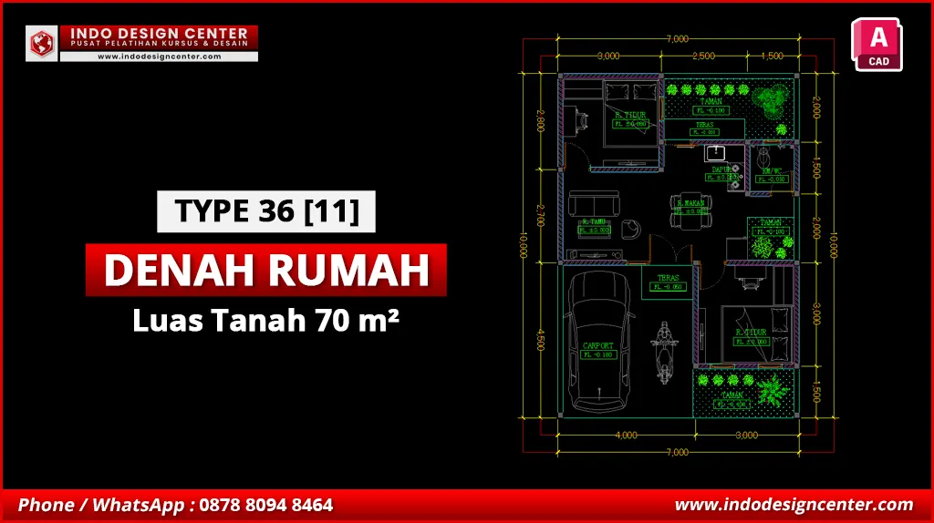 File Denah Rumah Type 36 Kode 11