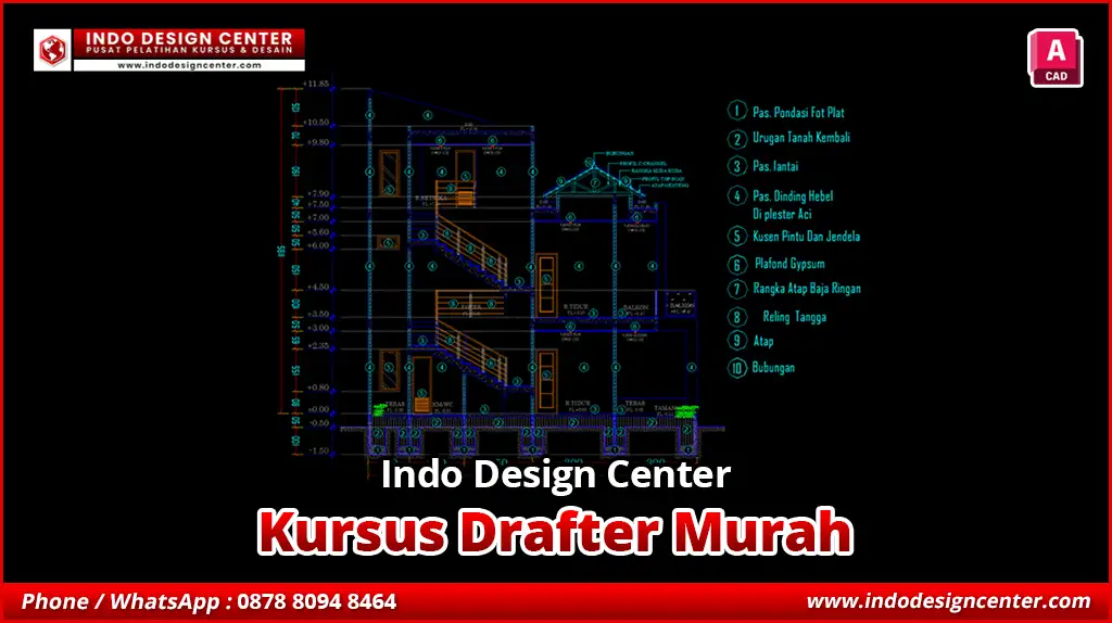 Kursus Drafter Murah di Bintaro, Tangerang Selatan