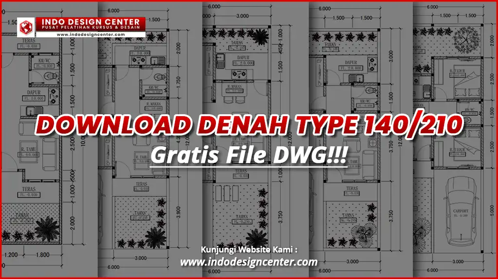 Download Denah Rumah Type 140 Kode 01