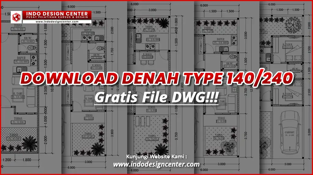 Download Denah Rumah Type 140 Kode 02