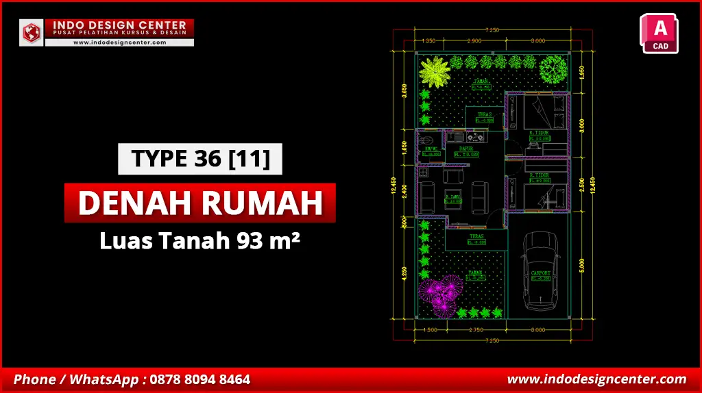 File Denah Rumah Tipe 36 Terbaik K