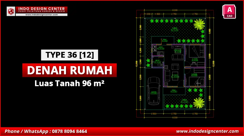 File Denah Rumah Tipe 36 Terbaik L
