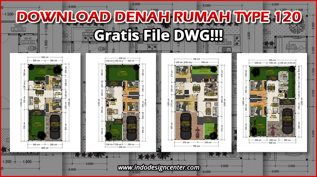 Kumpulan Denah Tipe 120 Terbaik