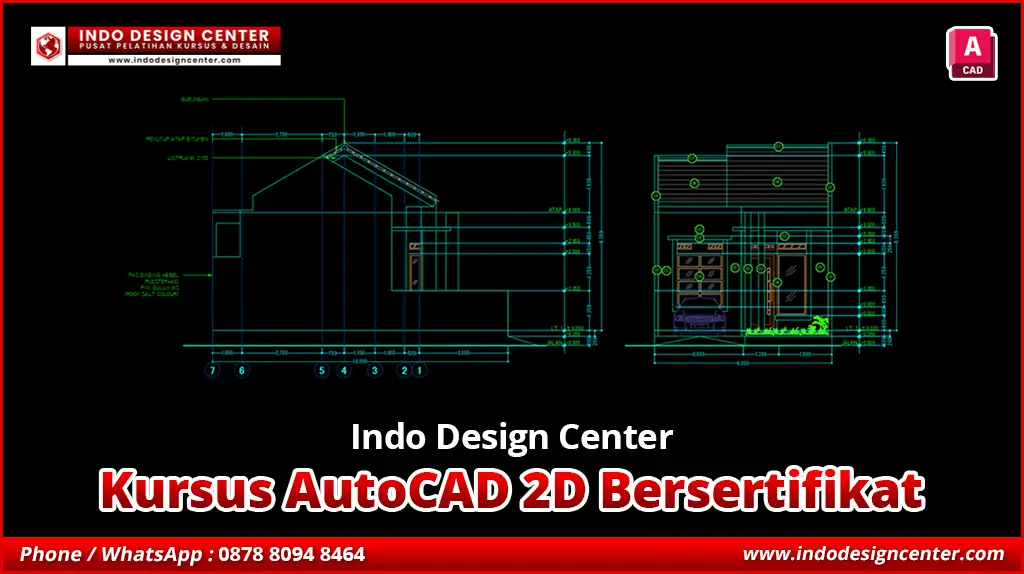 Kursus Autocad 2D Bersertifikat Murah & Berpengalaman