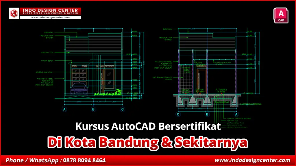 Kursus AutoCAD Bersertifikat di Cibiru, Kota Bandung
