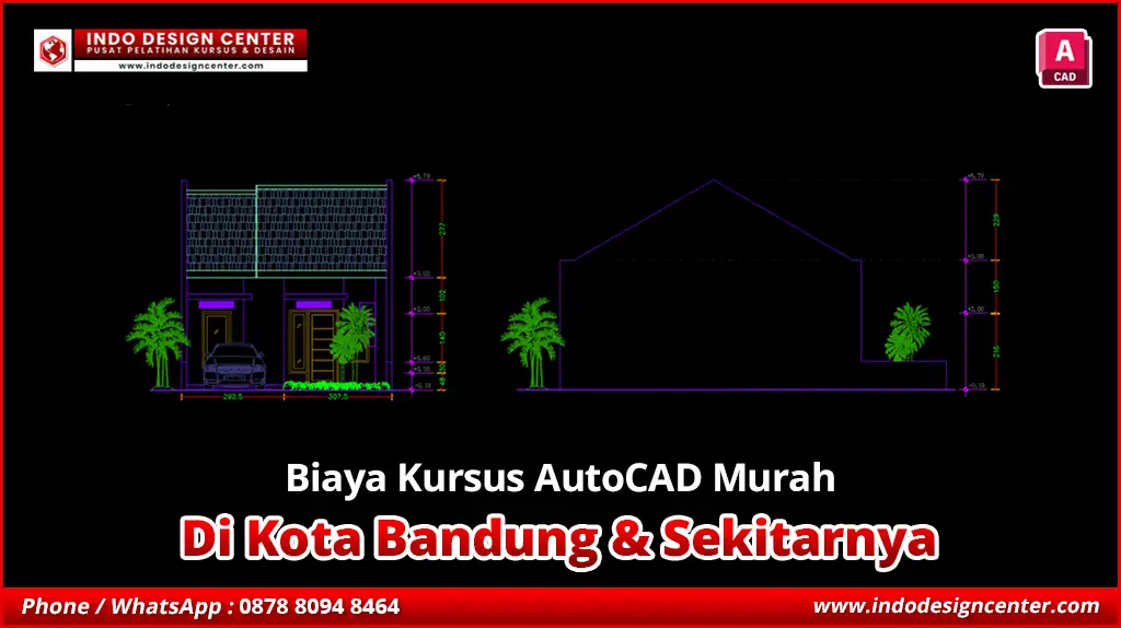 Biaya Kursus AutoCAD Murah di Cibeunying Kaler, Kota Bandung
