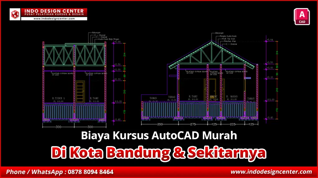 Biaya Kursus AutoCAD Murah di Panyileukan, Kota Bandung