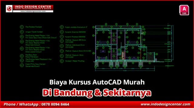 Biaya Kursus AutoCAD Murah di Cimenyan, Bandung